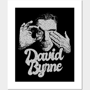 Retro David Byrne Hand Eye Posters and Art